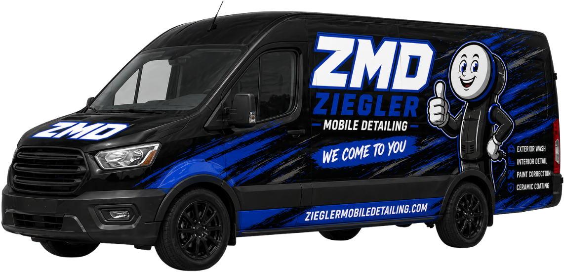ZMD Ziegler Mobile Detailing branded van — we come to you across NEPA